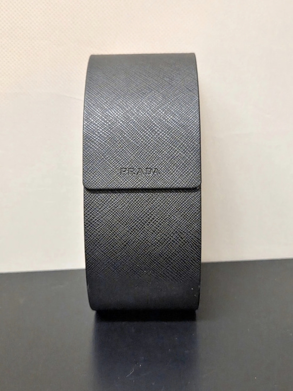 Prada Saffiano Hard Sunglasses Case Black